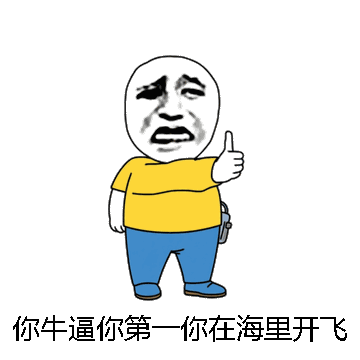 你牛逼你第一你在海里开飞机微信表情包在线制作