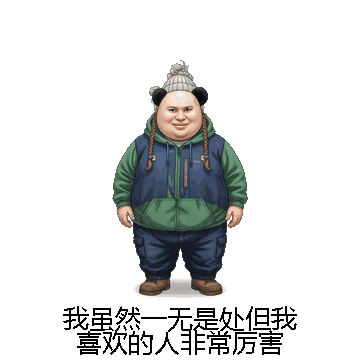 我虽然一无是处但我喜欢的人非常厉害微信表情包在线制作